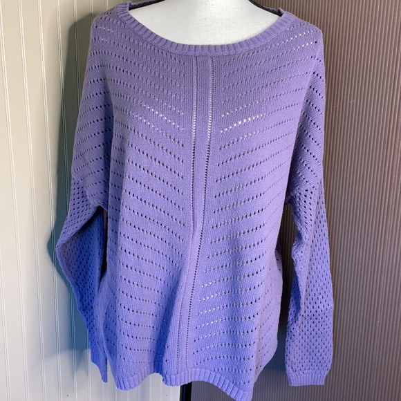 Prana Sweaters - Prana purple knit long sleeve sweater size xlarge
